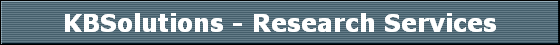 KBSolutions - Research Services